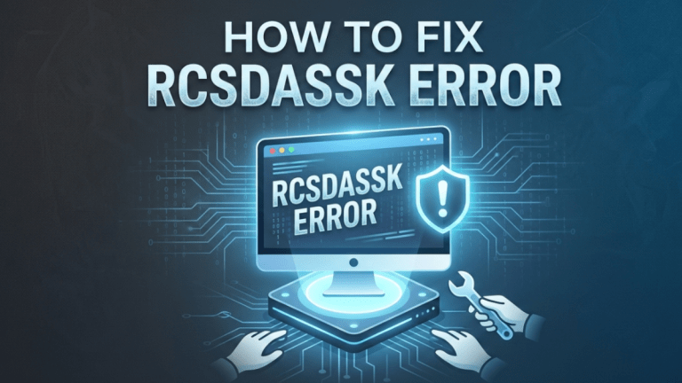 How to Fix RCSDASSK Error: Common Reasons and Step-by-Step Fix