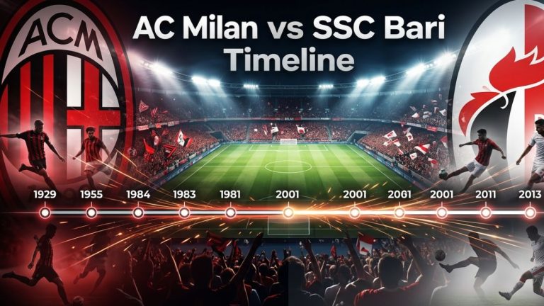 AC Milan vs SSC Bari Timeline: Full Match History