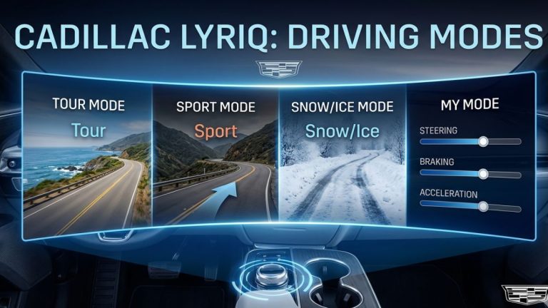 Do the Driving Modes in Cadillac LYRIQ Offer Different Ranges or Battery Usages?